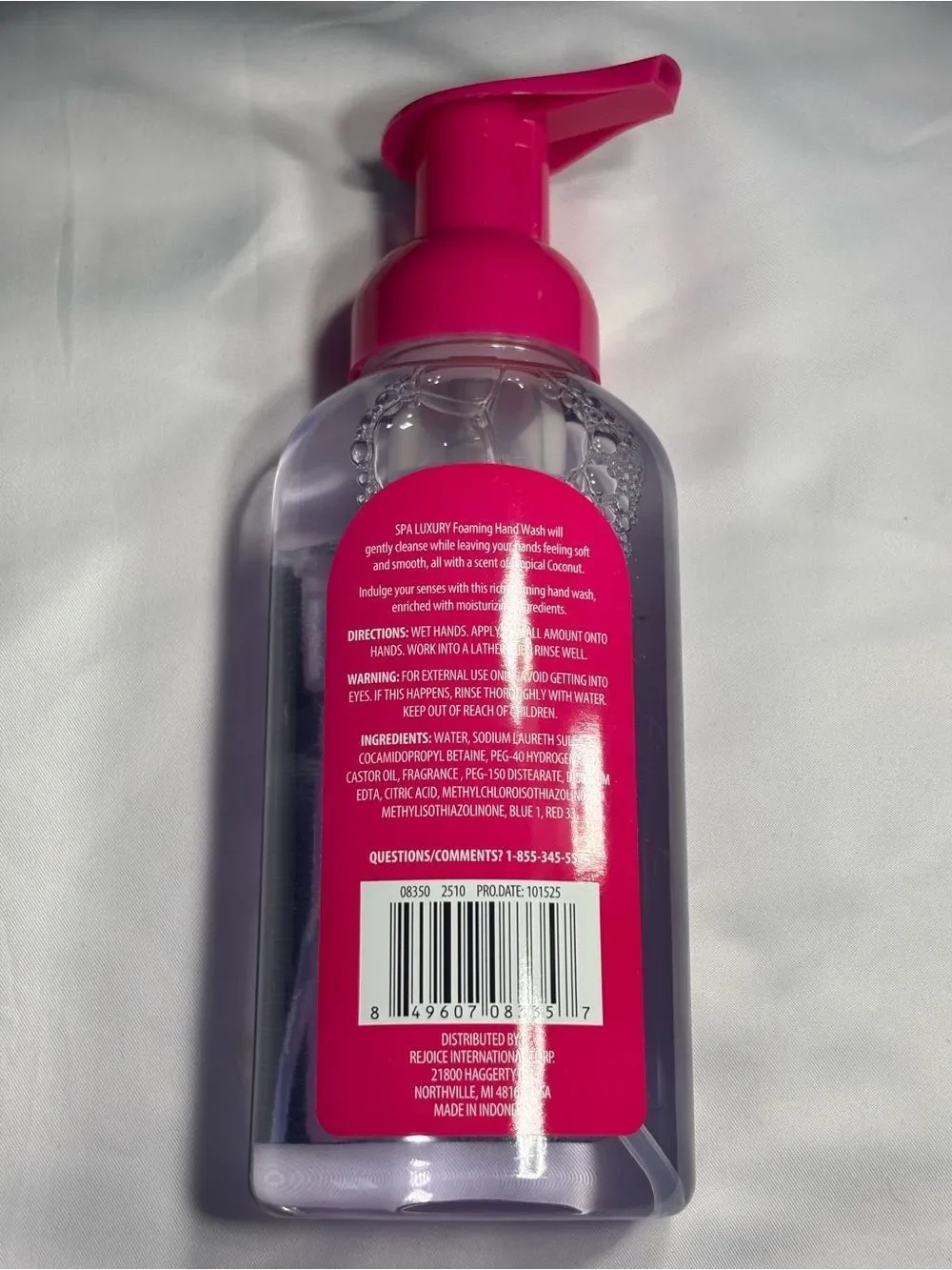 3 New Tropical Coconut Bundle  Foaming Hand Wash & Body Wash - Pink/Purple
